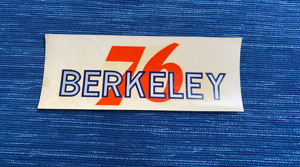 Vintage Union 76 Oil Berkeley California Water Decal Gas Station Travel Souvenir
